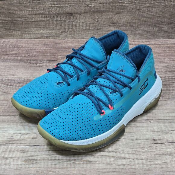 Under Armour Curry 3Zer0 3 Men\'s Sz 9.5 Teal Rush Basketball Shoes (3022048-301) main image 9